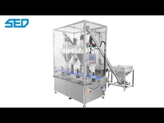 선형 이중 머리 자동 파우더 충전 기계 스테인리스 스틸