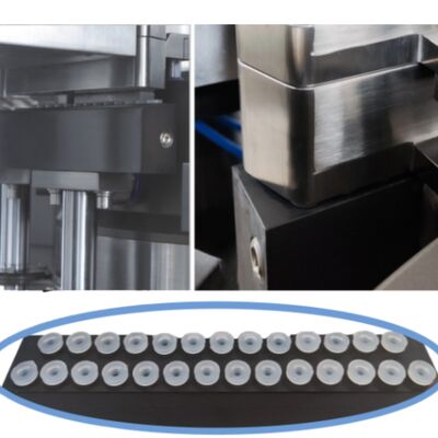 높은 출력 분말 캡슐 채우기