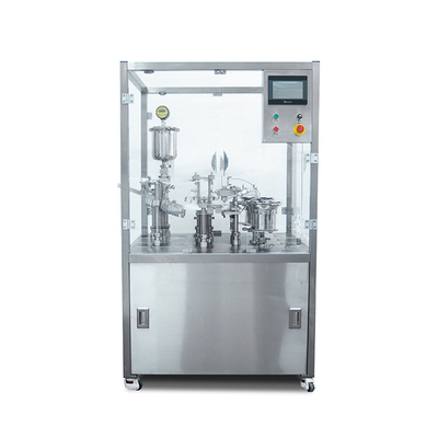 1200-1800 Pcs/H 미리 채워진 주사통을 가진 기계를 막는 3.5KW 진공 액체 채우는